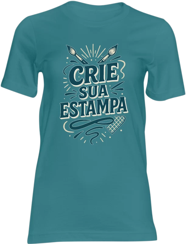 Camiseta Personalizada 100% Algodão Fio 30.1 – Cor Azul