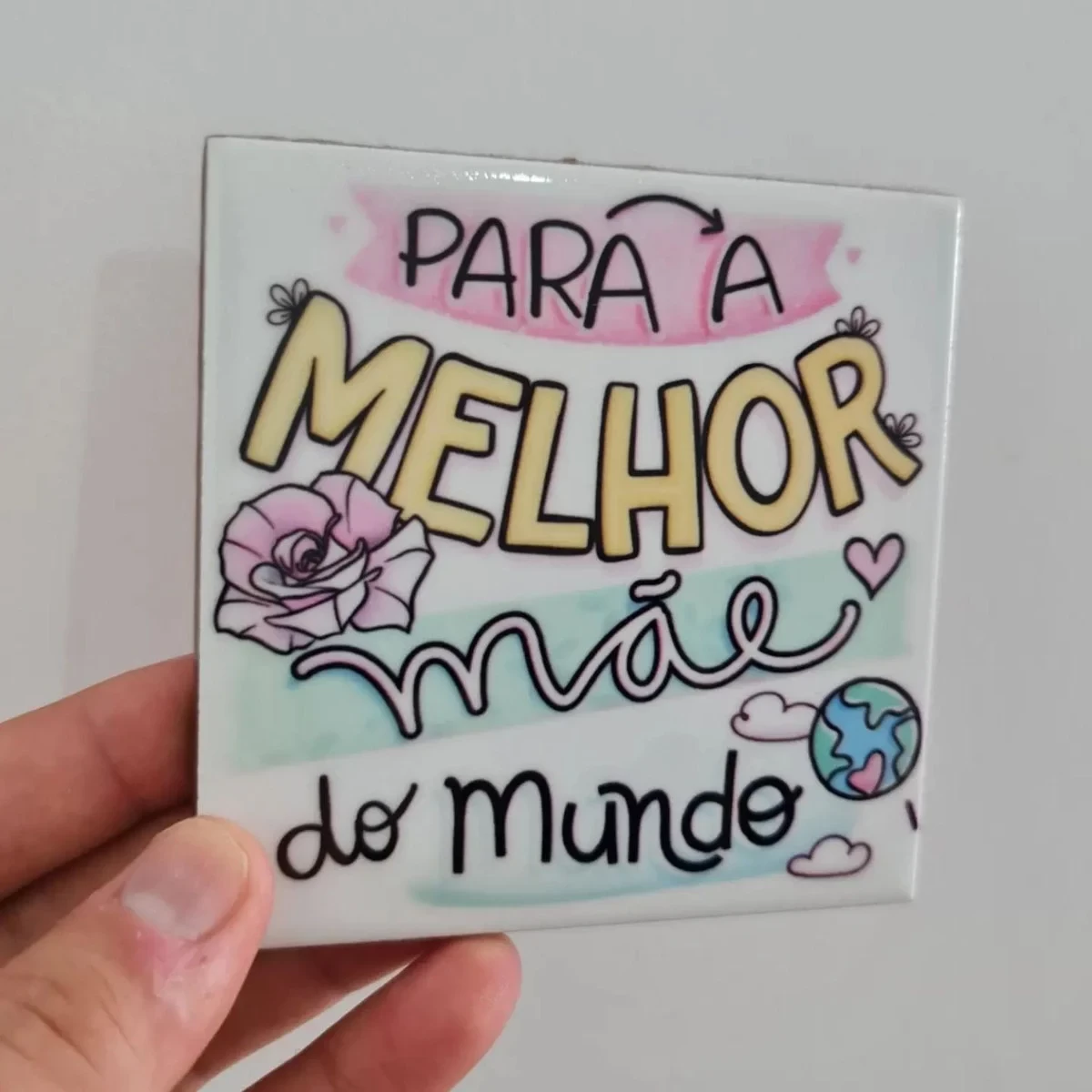 Azulejo Personalizado 10x10cm – Foto, Arte ou Logo