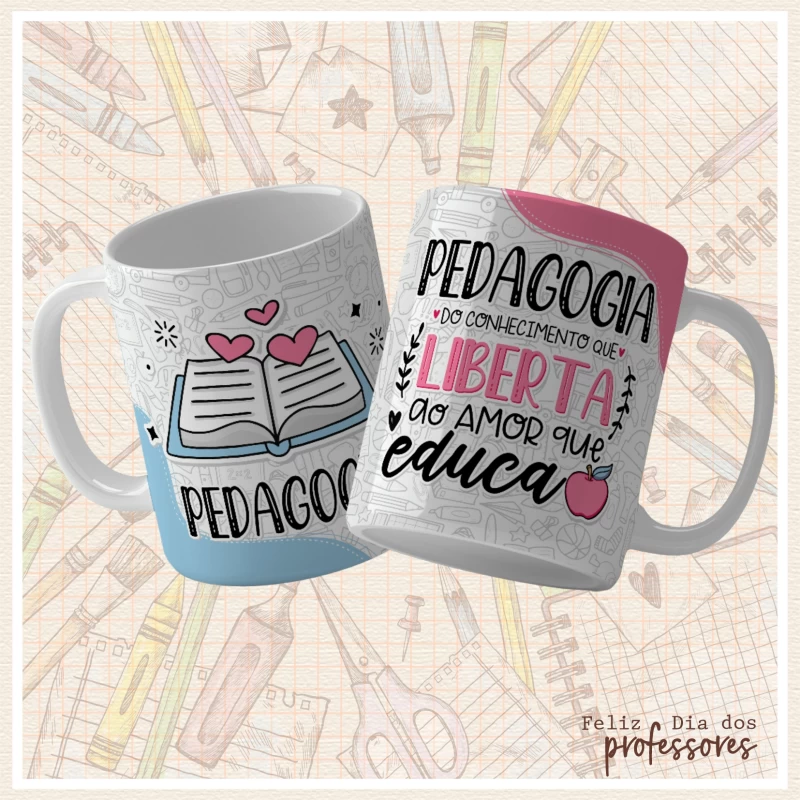 Caneca Dia dos Professores- Conhecimento Liberta
