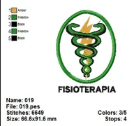Matrizes de Bordado Profissões – Fisioterapia (PES, JEF, DST, EXP)