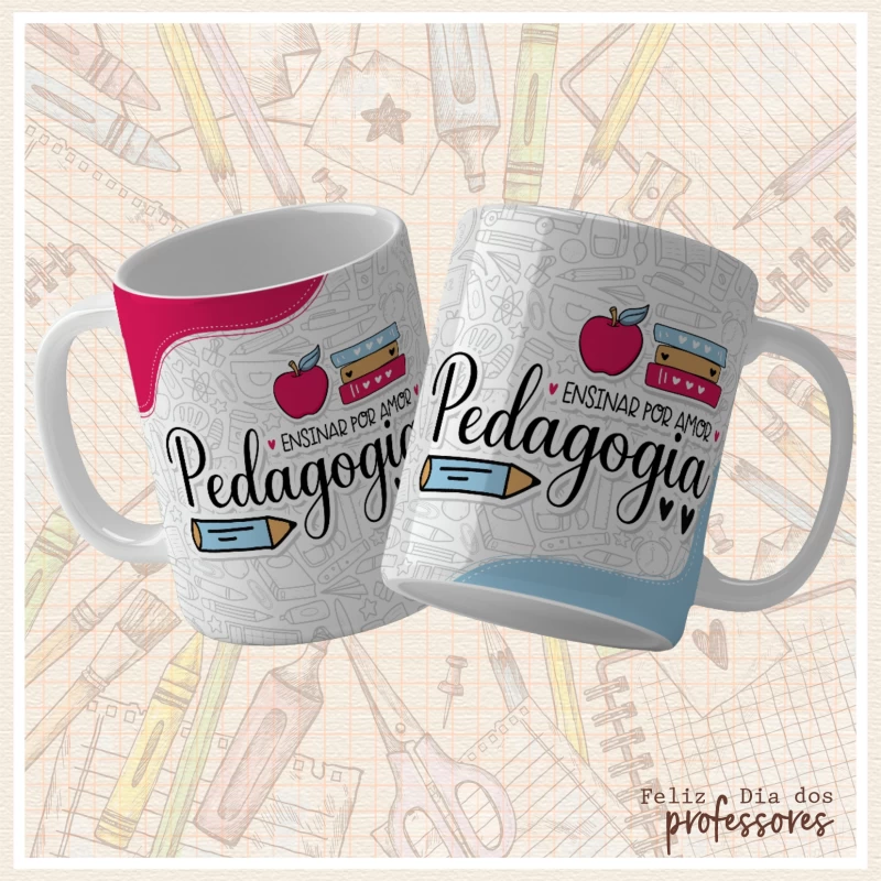 Caneca Dia dos Professores- ensinar por amor