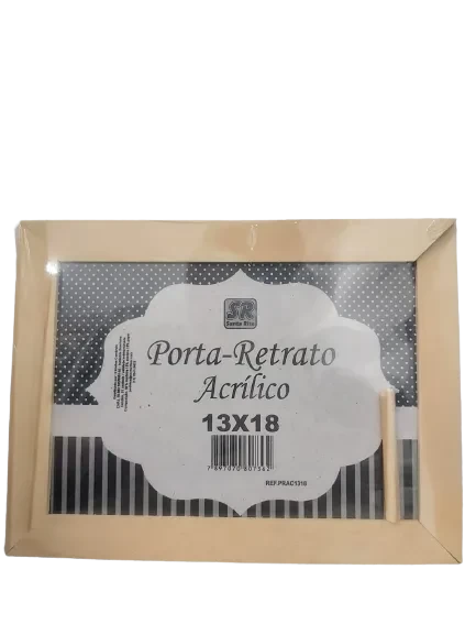 Porta-Retrato de Madeira 13x18cm com Acetato – Elegante e Durável