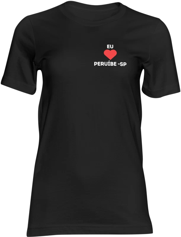 Camiseta Eu Amo Peruíbe – Estampa "Eu ❤️ Peruíbe"