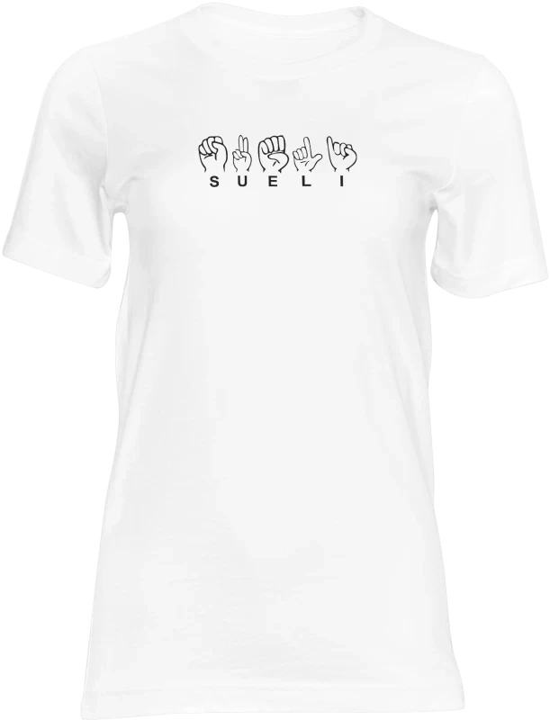 Camiseta Personalizada com Seu Nome em Libras