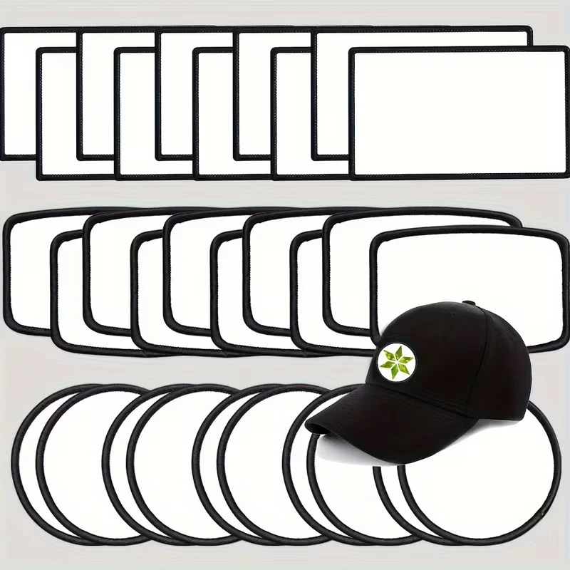 Patche para Sublimação em PU Branco — Personalize e Aplique com Ferro ou Prensa Térmica - Com Formulário