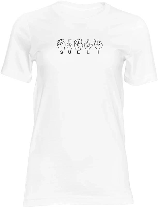 Camiseta Personalizada com Seu Nome em Libras