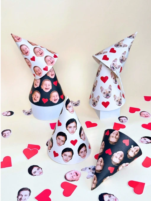 Chapéu de Festa Personalizado com Foto — Decoração e Lembrancinha para Aniversário