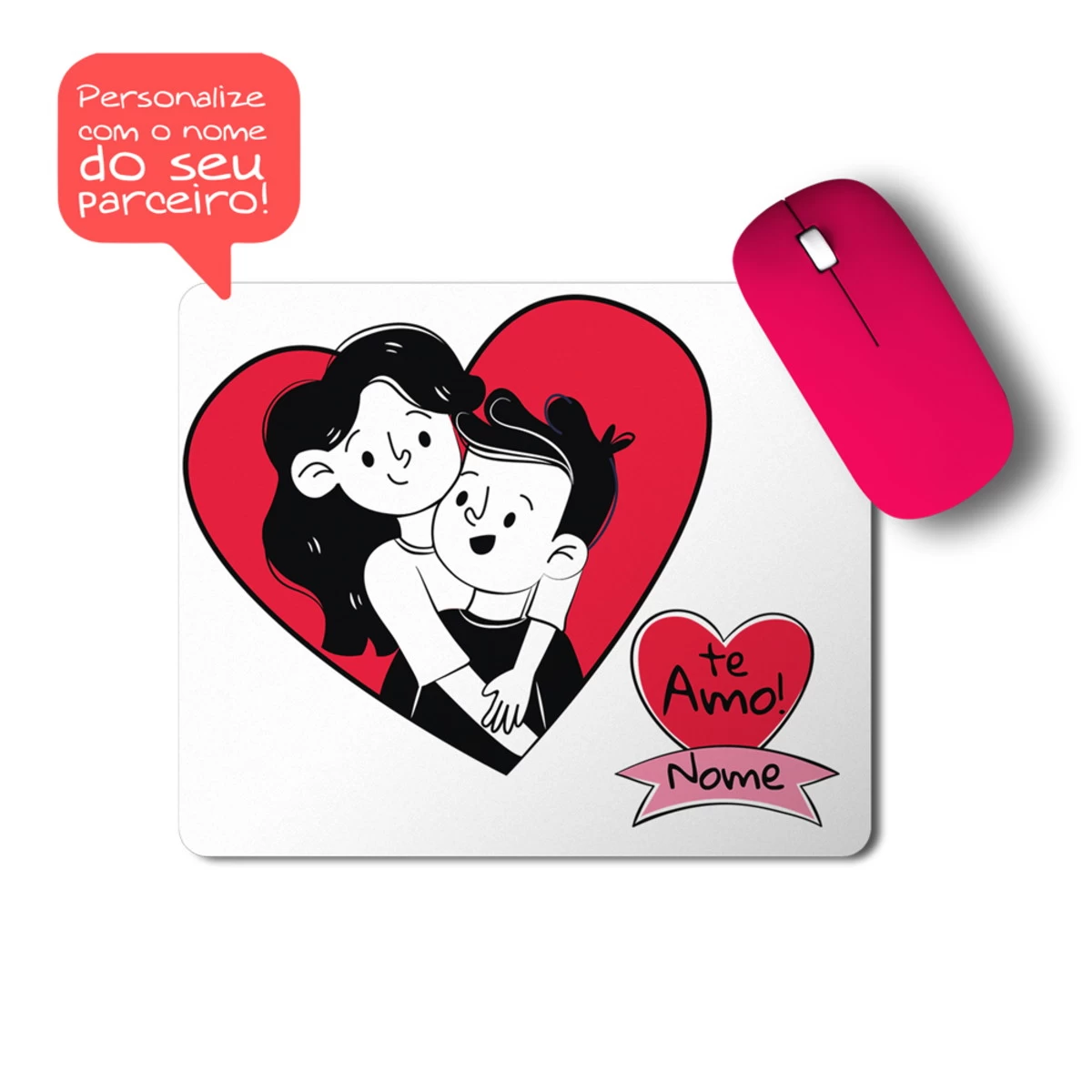 Mousepad Personalizado 18x21cm Sublimado – Ideal para Presentes, Empresas e Gamer