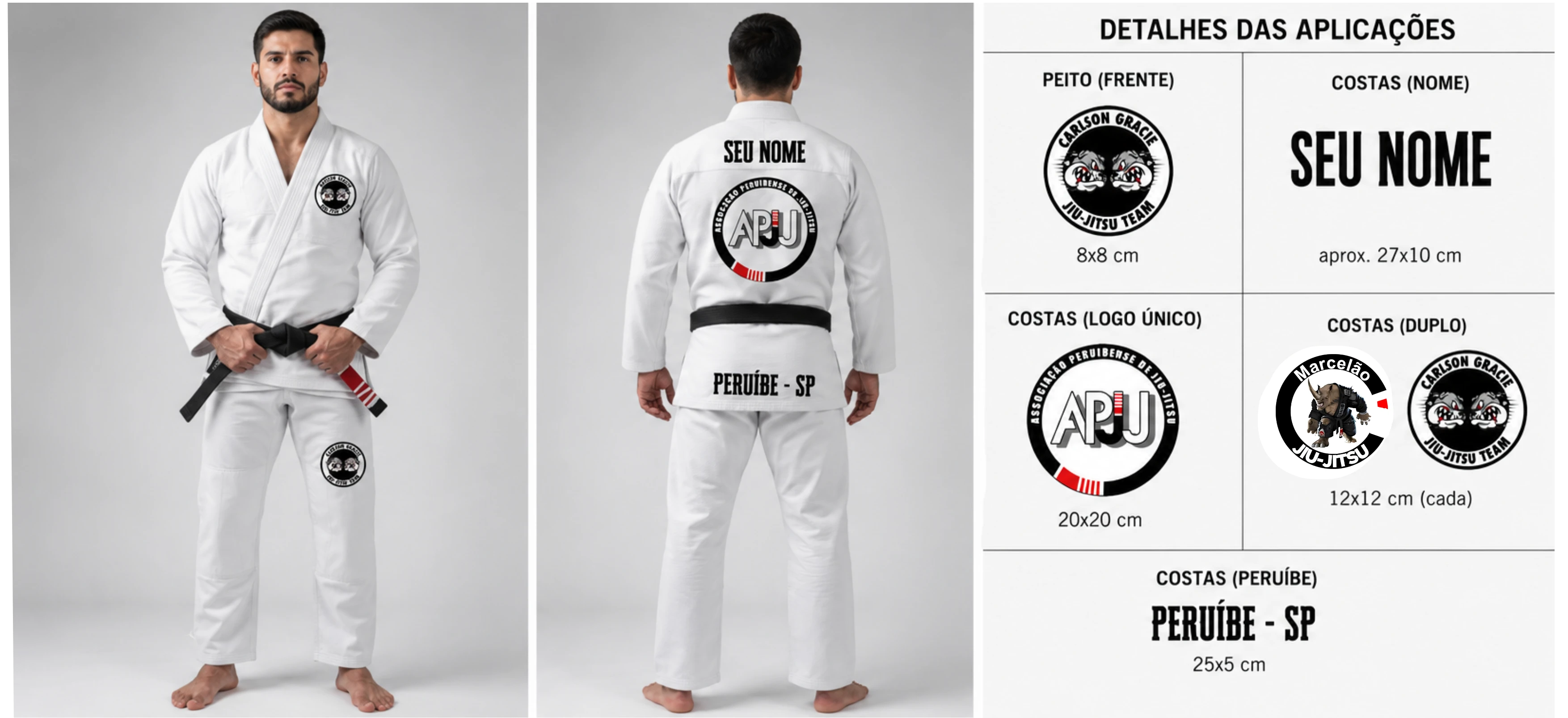 Personalização de Kimono Peruíbe SP – APJJ Carlson Gracie: Identidade e Tradição