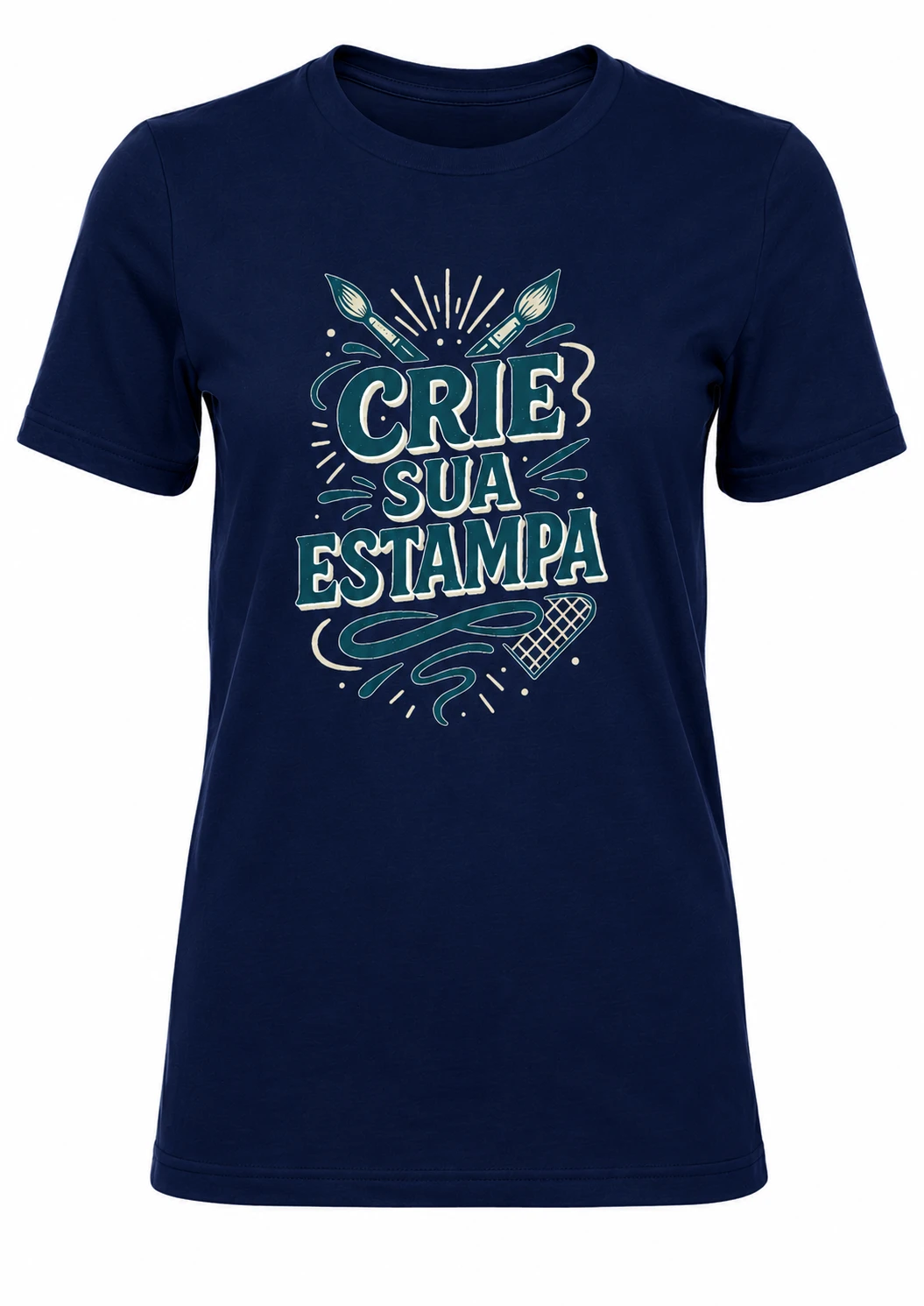 Camiseta Dry Fit Azul Marinho 100% Poliéster Personalizada — Tecnologia e Estilo no seu Treino!