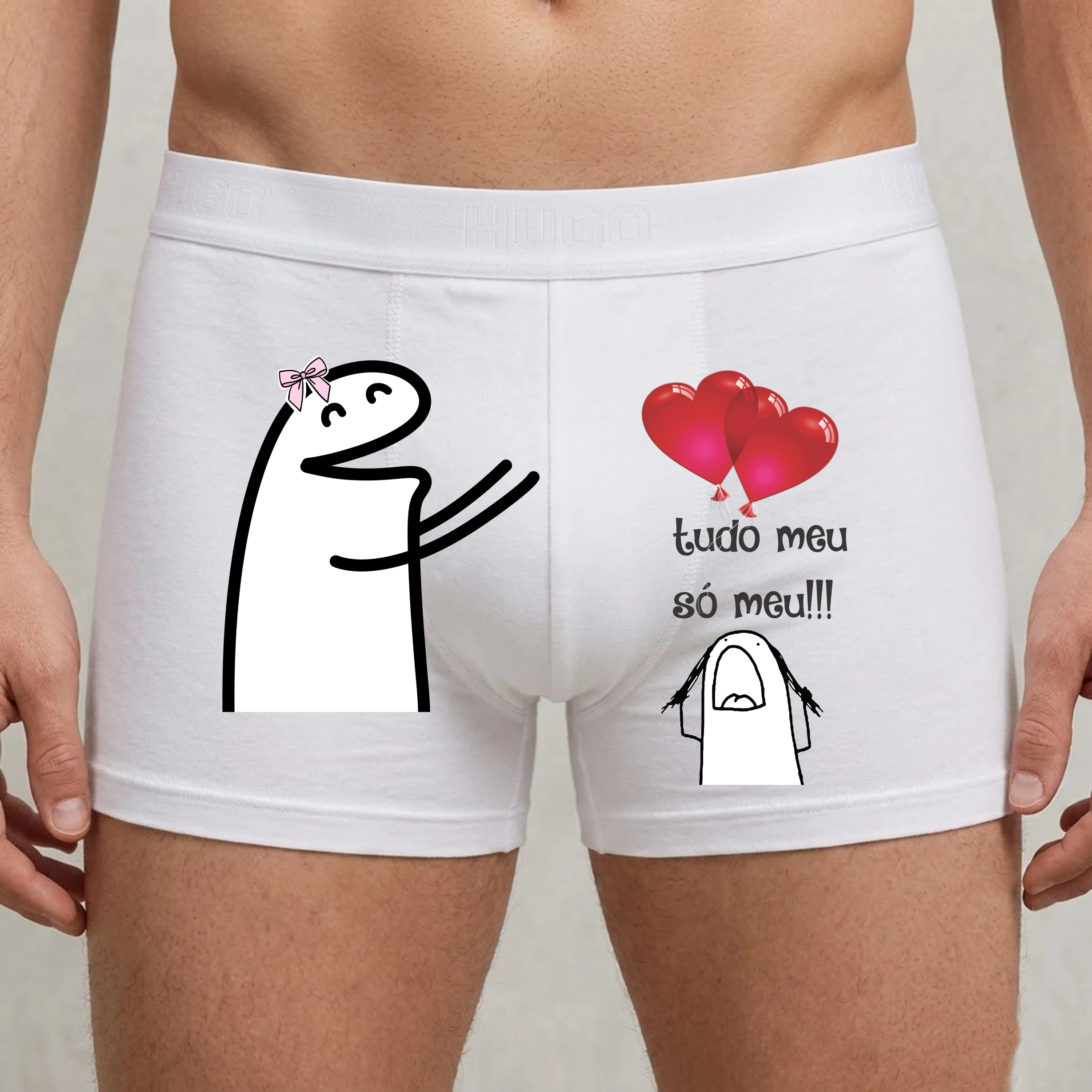 Modelo 16 - Cueca Boxer Personalizada com Flork