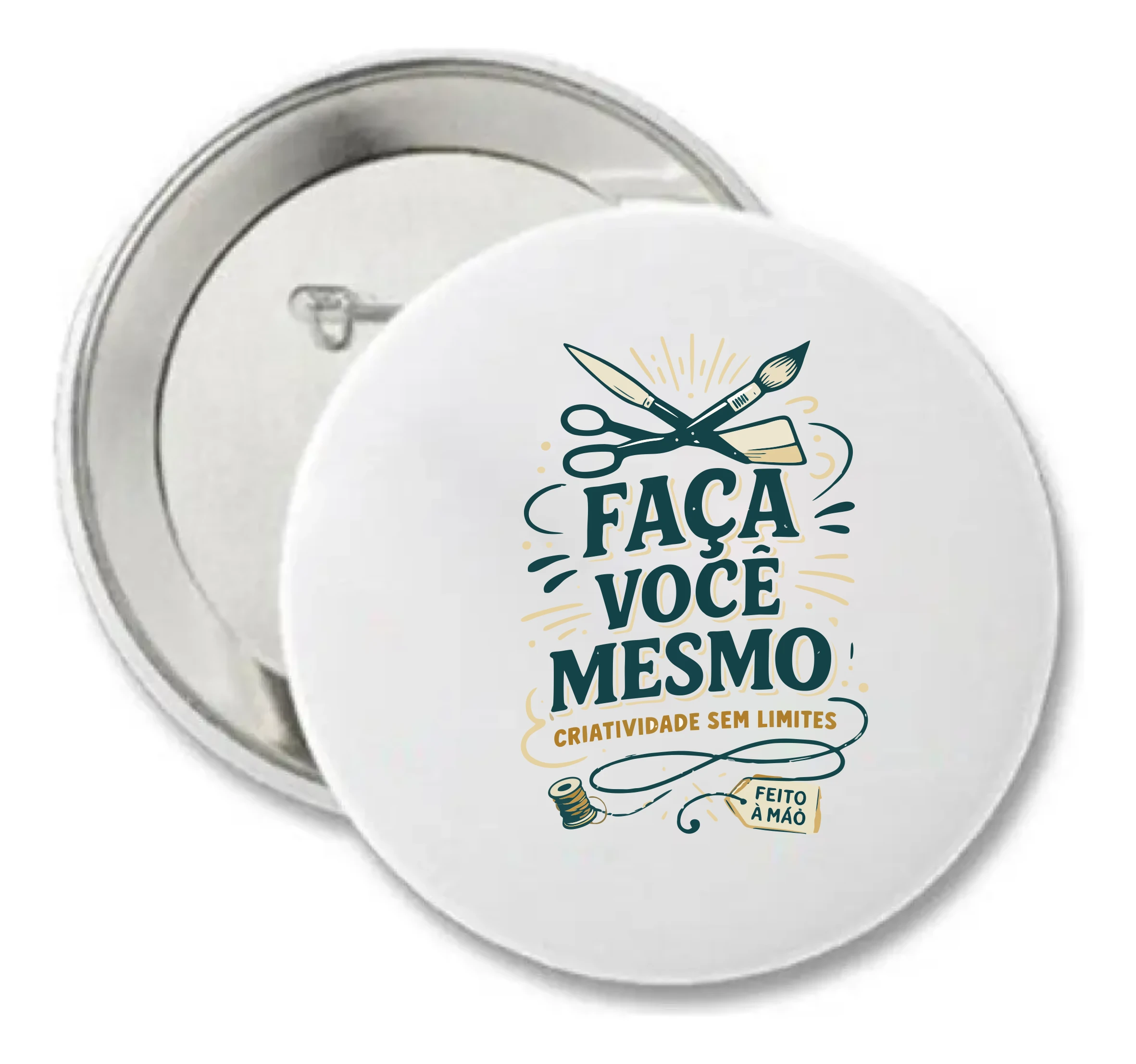 Bottons Personalizados 3,7cm de Metal — Crie seu Mimo Pin com o Nosso Formulário!