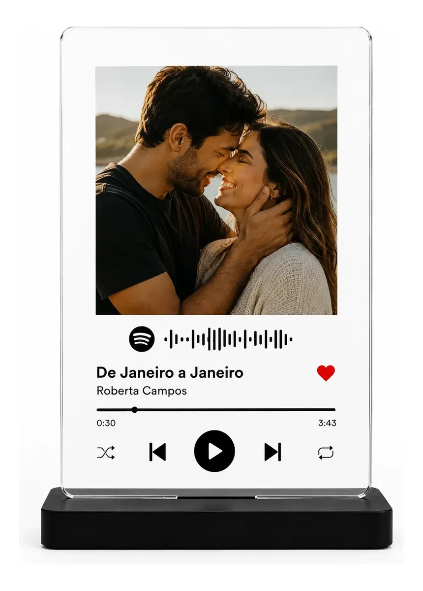 Placa Spotify em Acrílico...