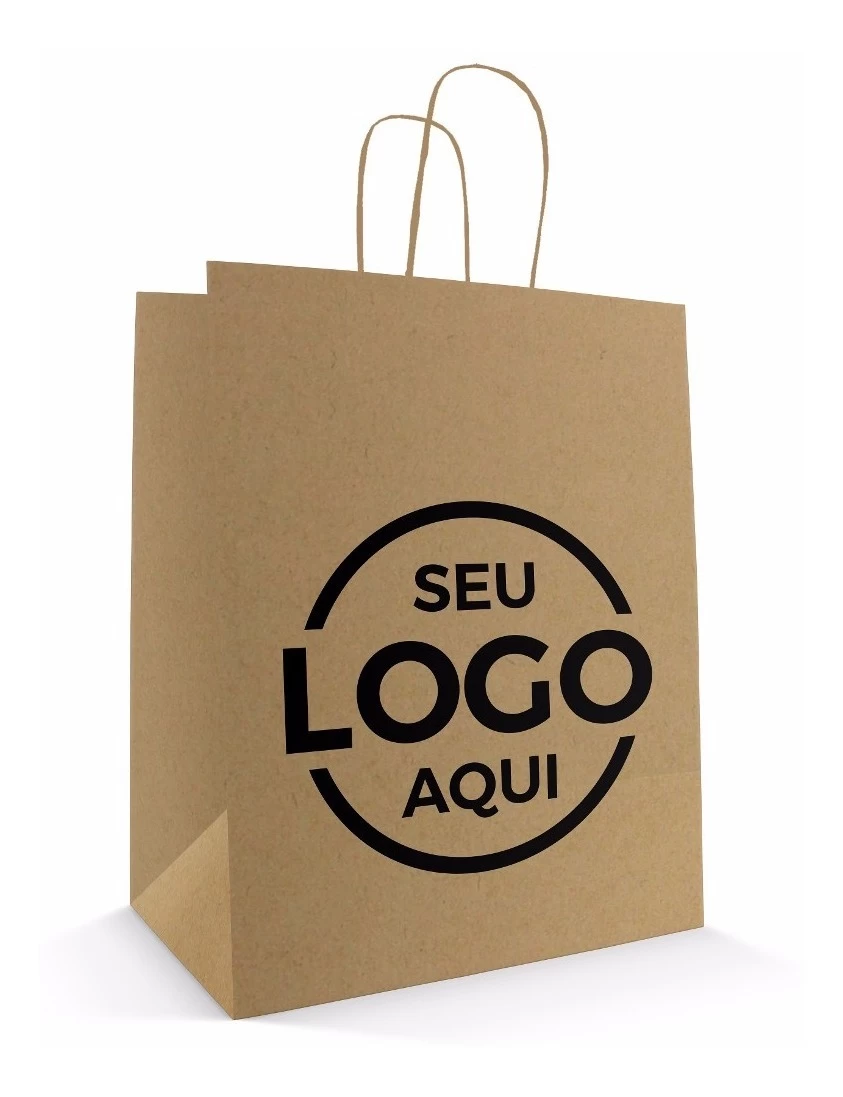 Sacola Kraft G personalizada